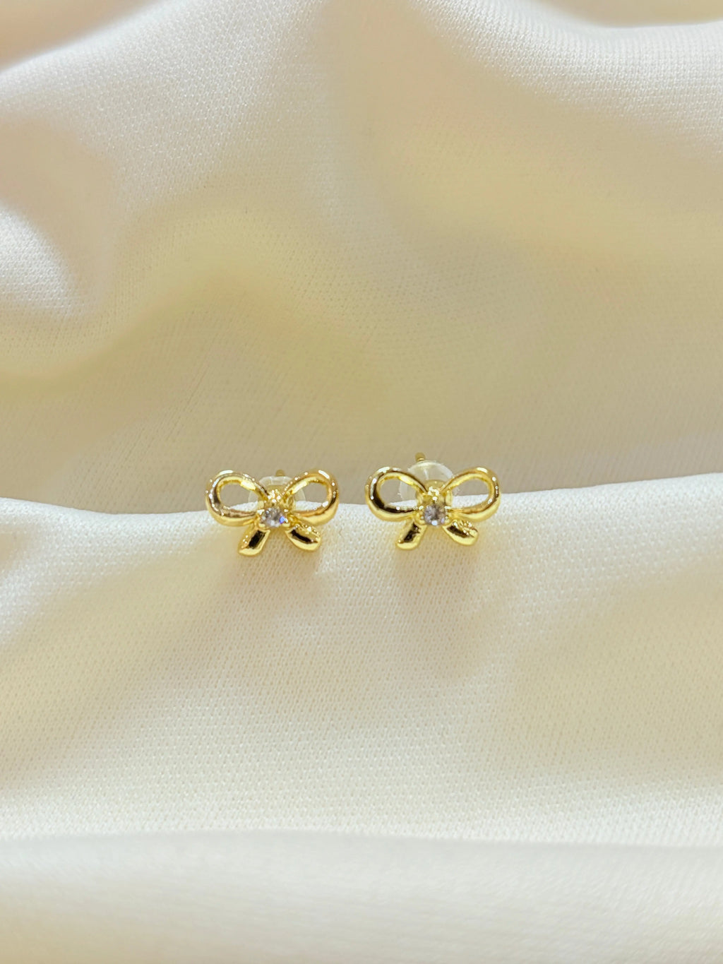 Mini Bow Ear Studs - Bloom