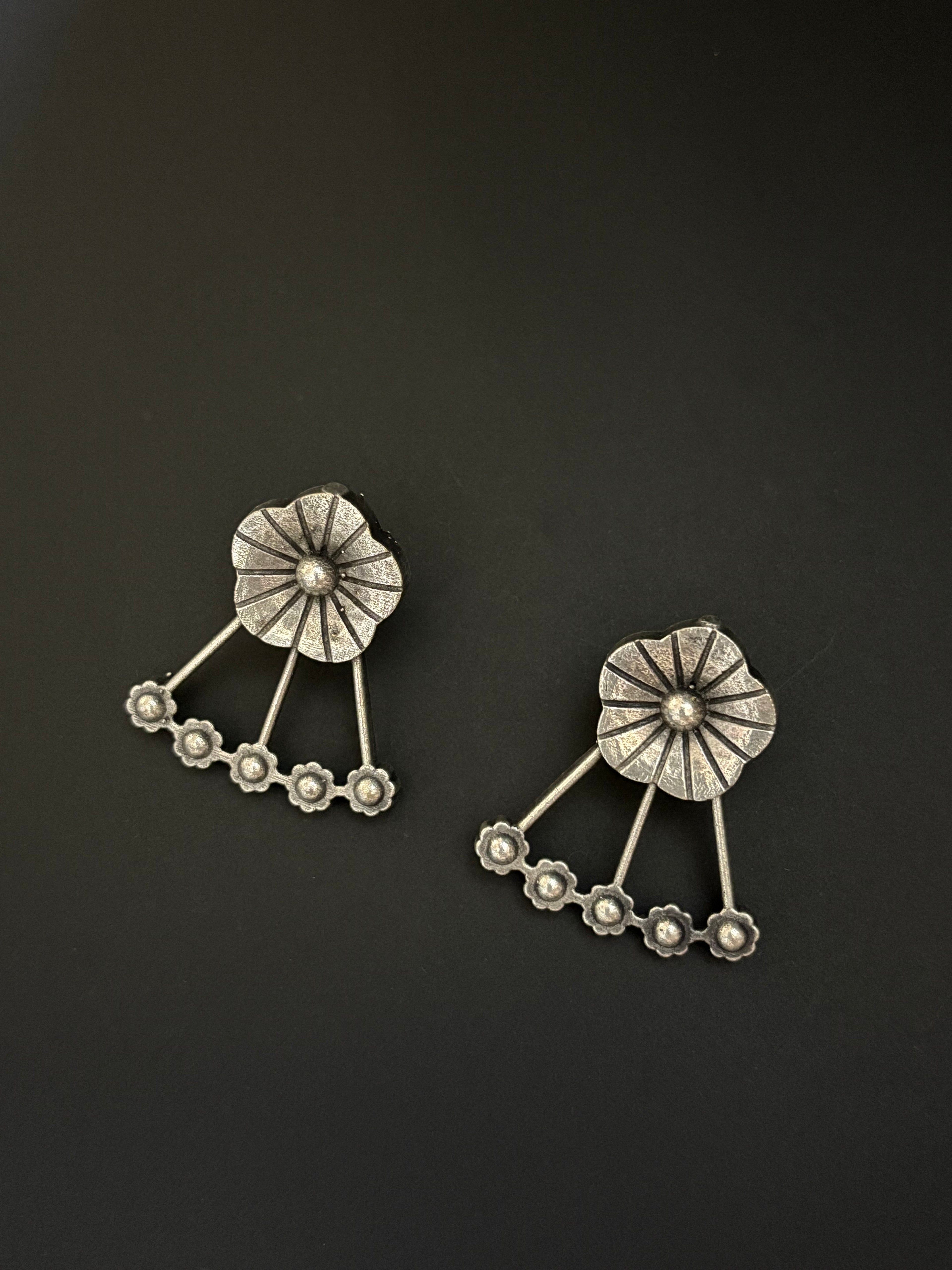 Antique Floral Dangler Earrings