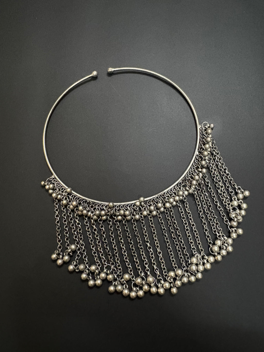 Boho Style Ring Choker with Dangler Earring