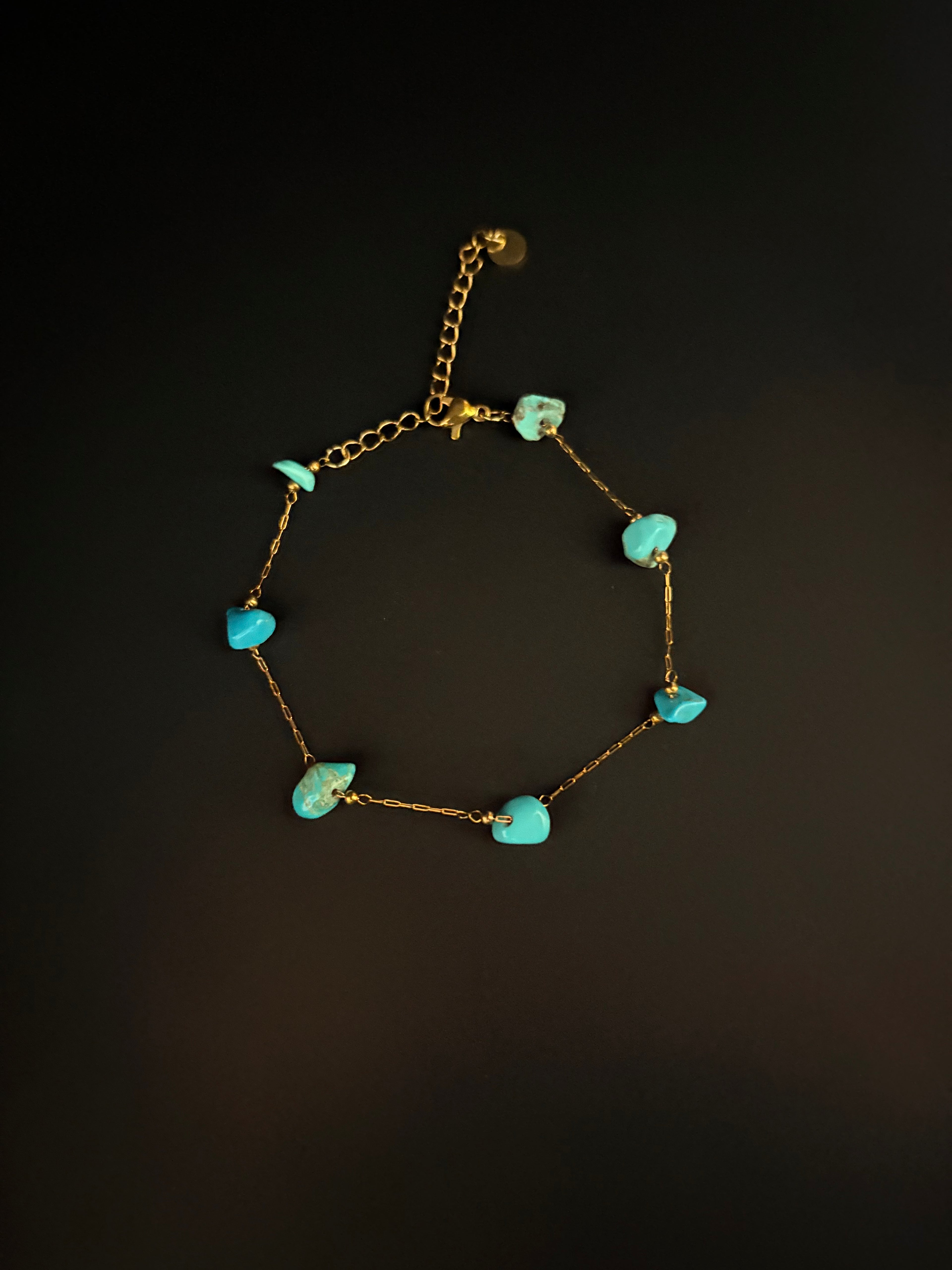 Boho Turquoise Charm Bracelet