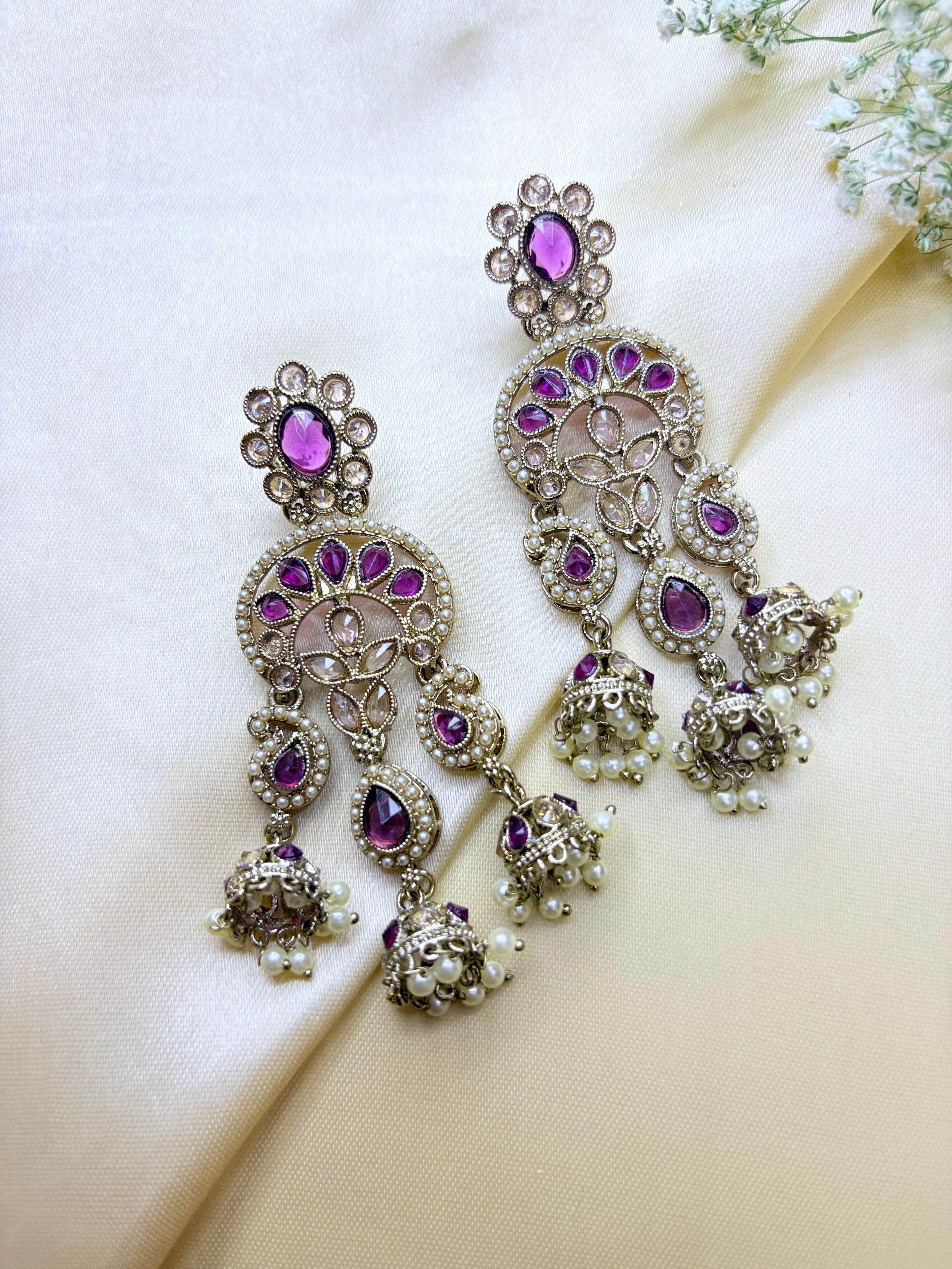Polki Pearl Jhumka Collection Bloom