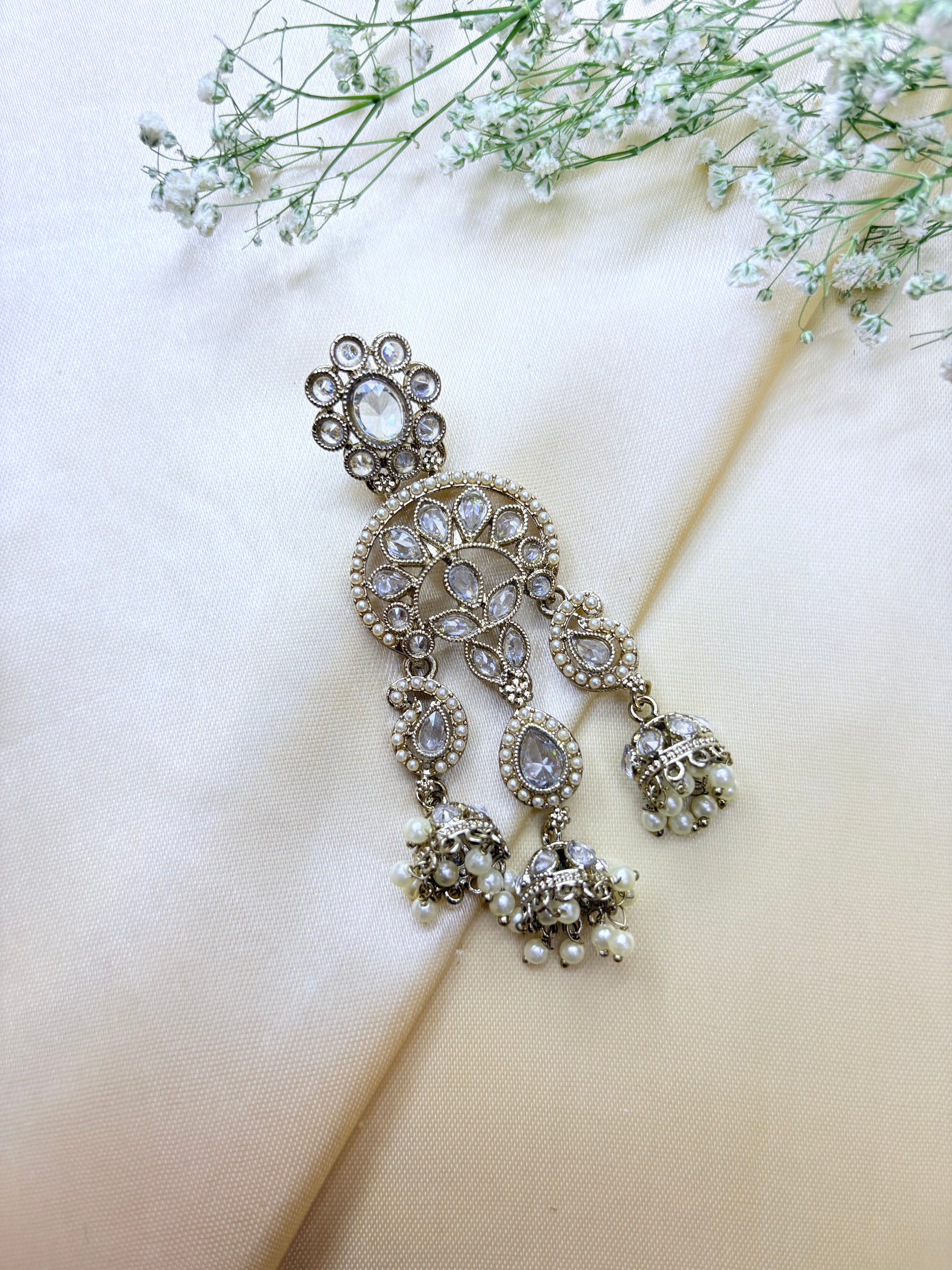 Polki Pearl Jhumka Collection Bloom