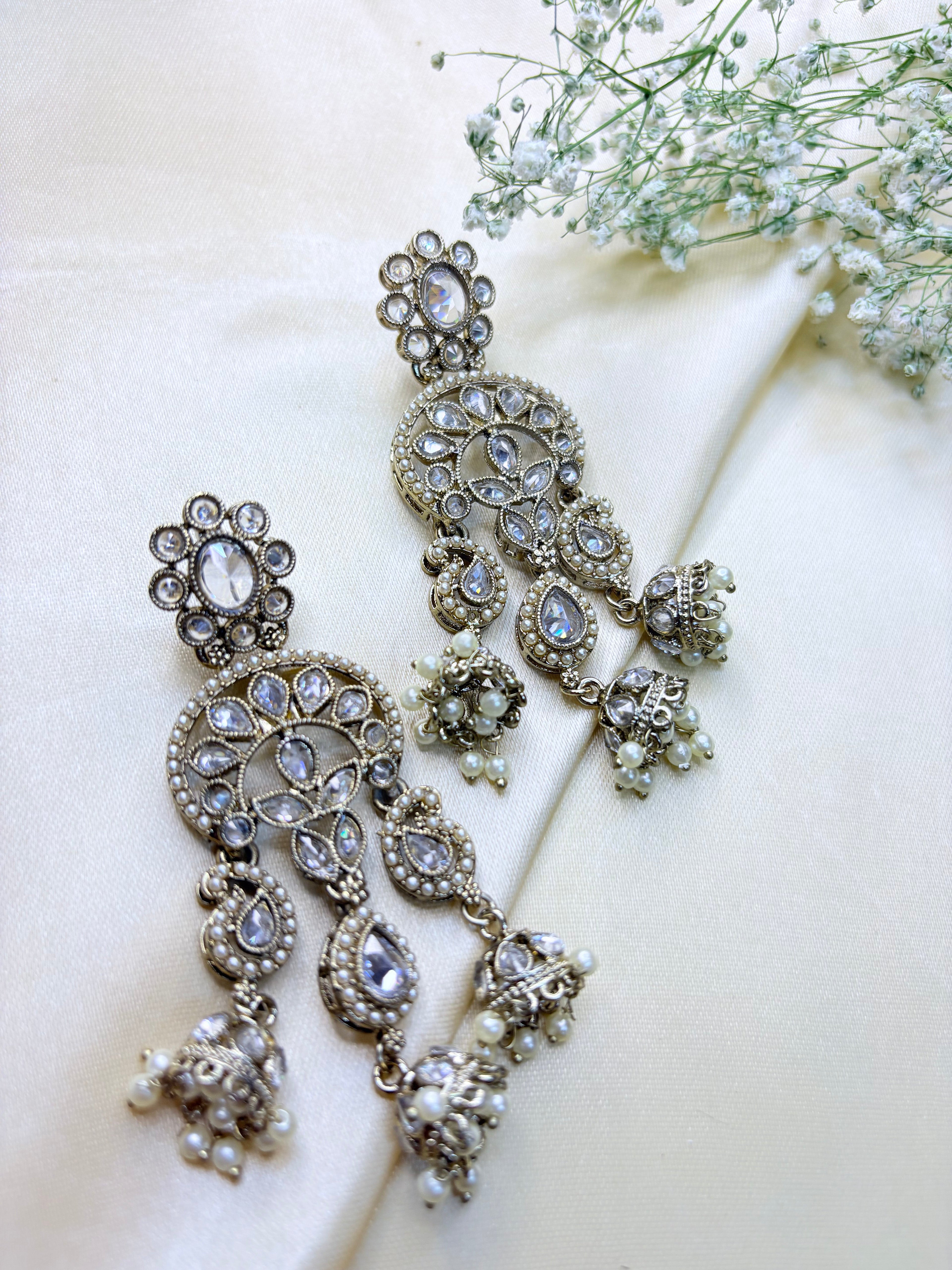 Polki Pearl Jhumka Collection Bloom