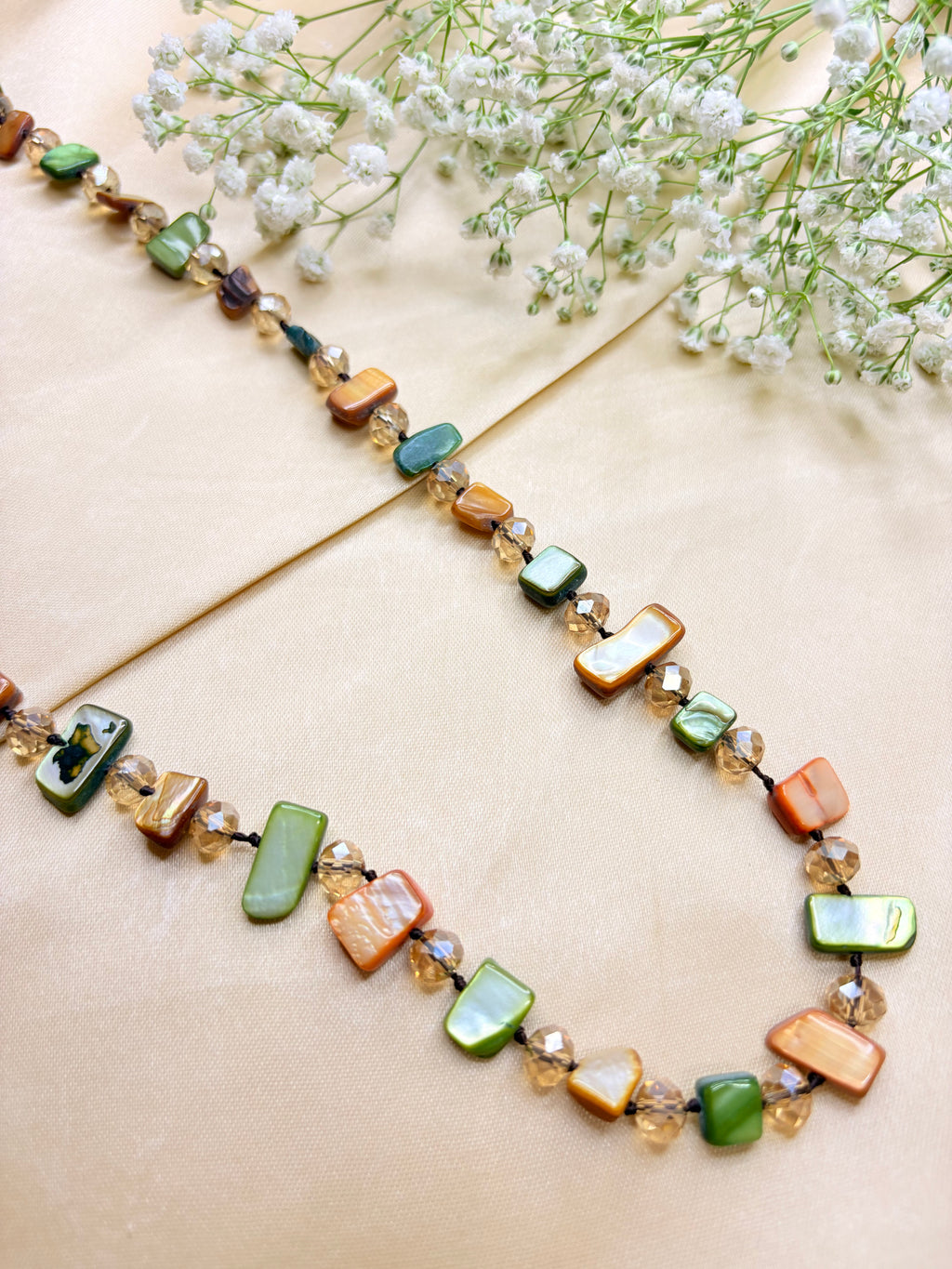 Bohemian Colorful Shell Beaded Double-Layer Necklace