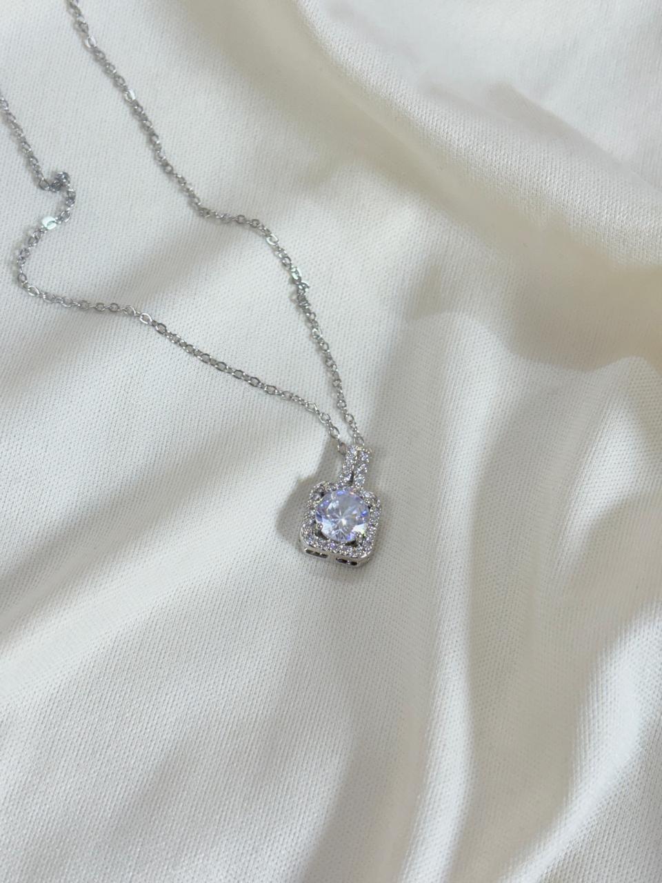 Titanium Steel Square Shape Neckpiece - Bloom