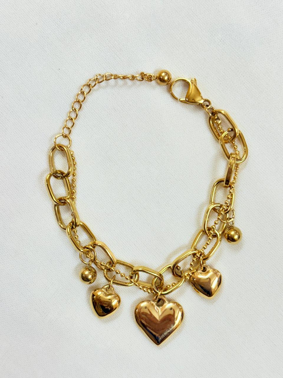 Heart Charm Bracelet - Bloom