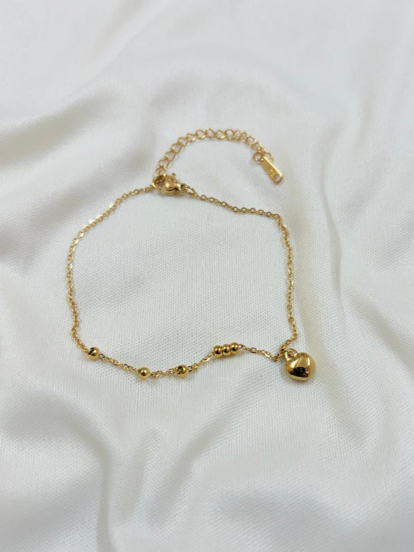 Golden Heartbeat Bracelet - Bloom