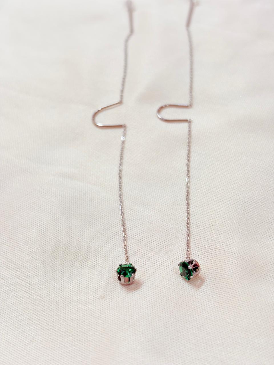 Forest Dew Drops Chain Earrings - Bloom