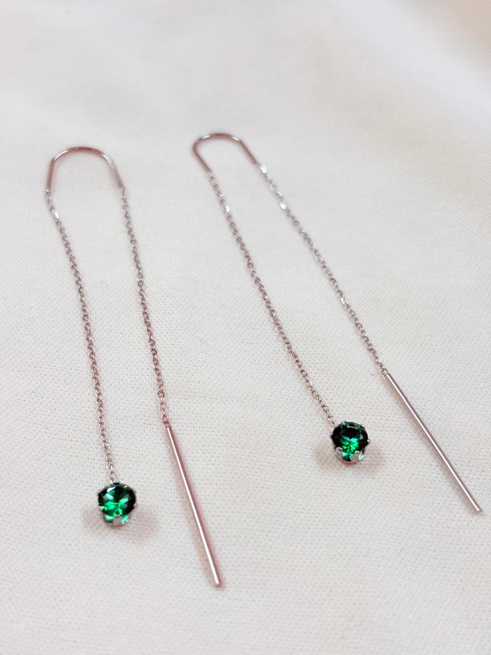 Forest Dew Drops Chain Earrings - Bloom