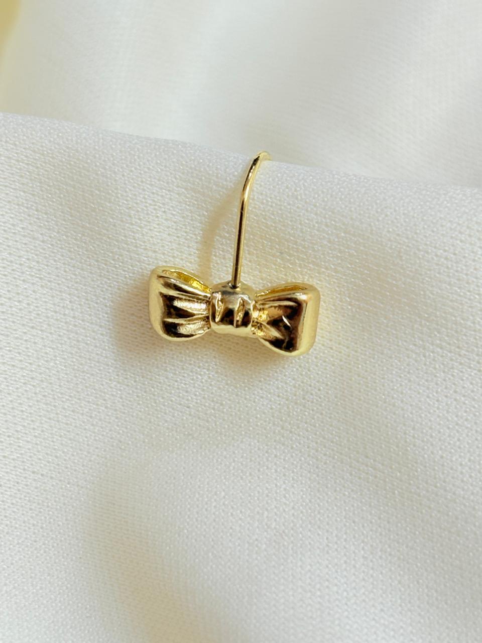 Mini Bow Gold Plated Earrings - Bloom