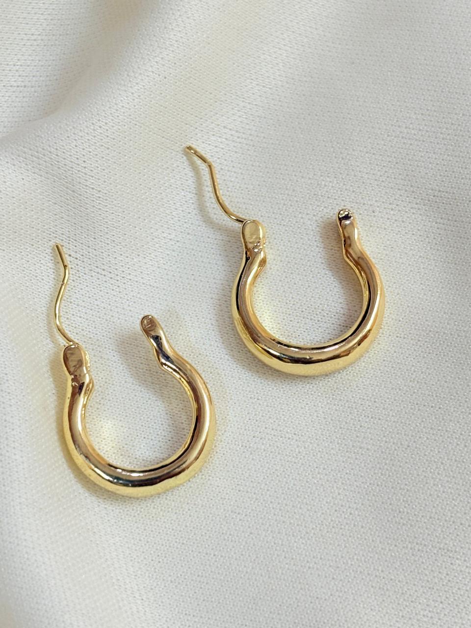 Gold Plated Sun Hoops Earring - Bloom