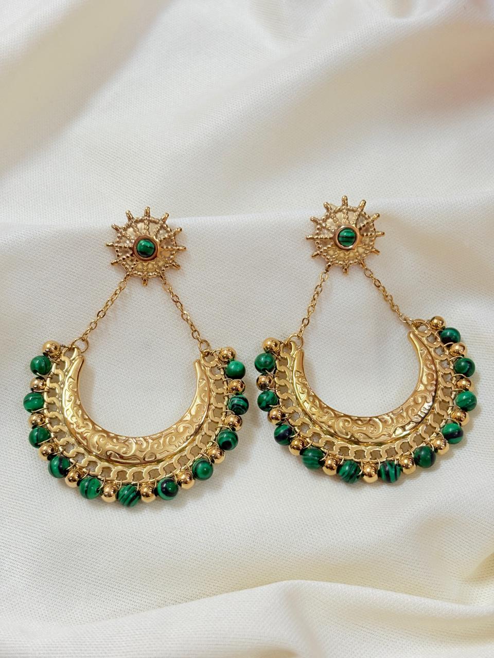 Gold Plated Heer Bali Earrings - Bloom