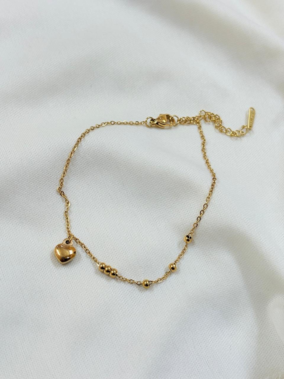 Golden Heartbeat Bracelet - Bloom