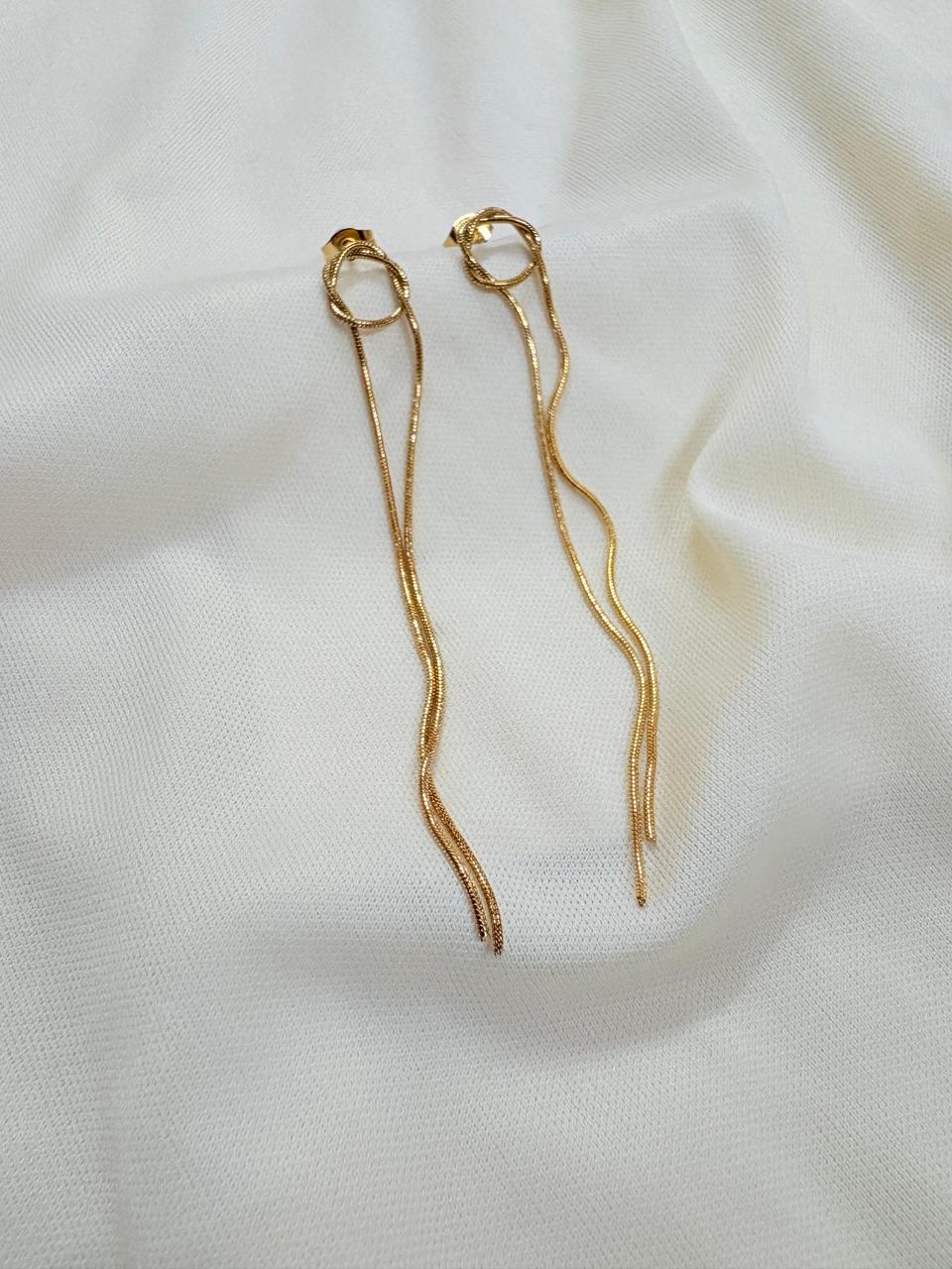 Threaded Loop Earrings - Bloom