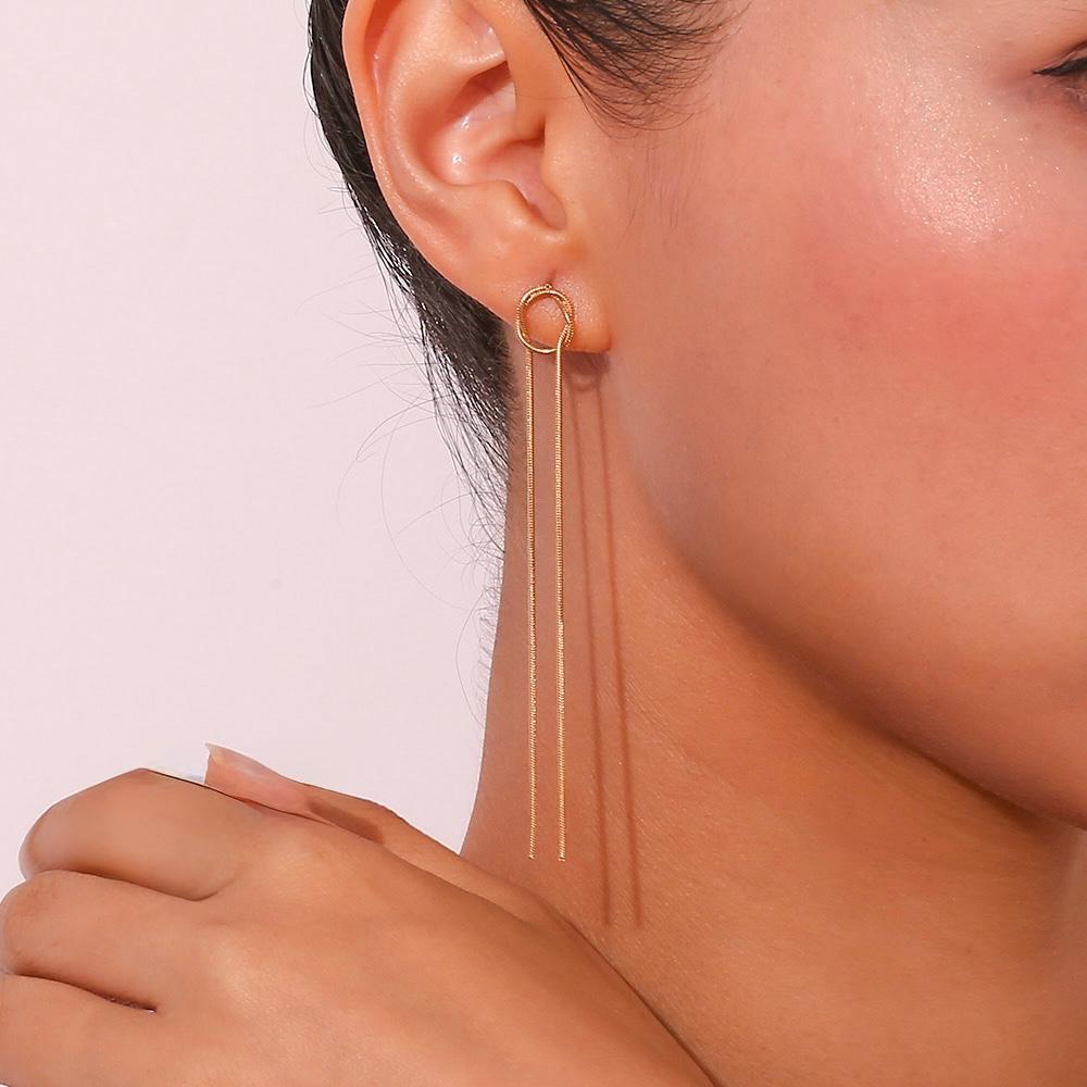 Threaded Loop Earrings - Bloom