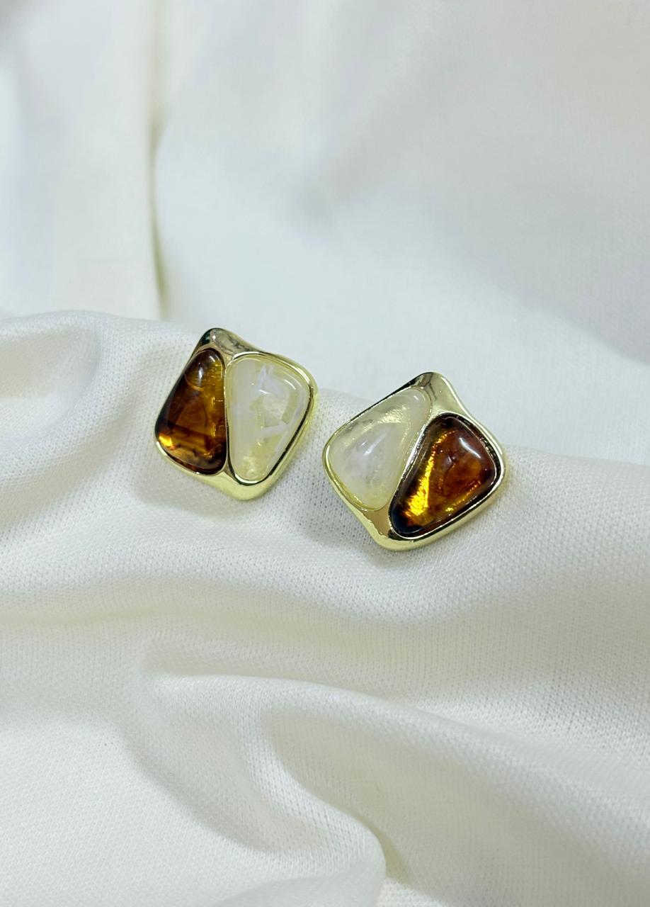 Classic Resin Square Studs - Bloom