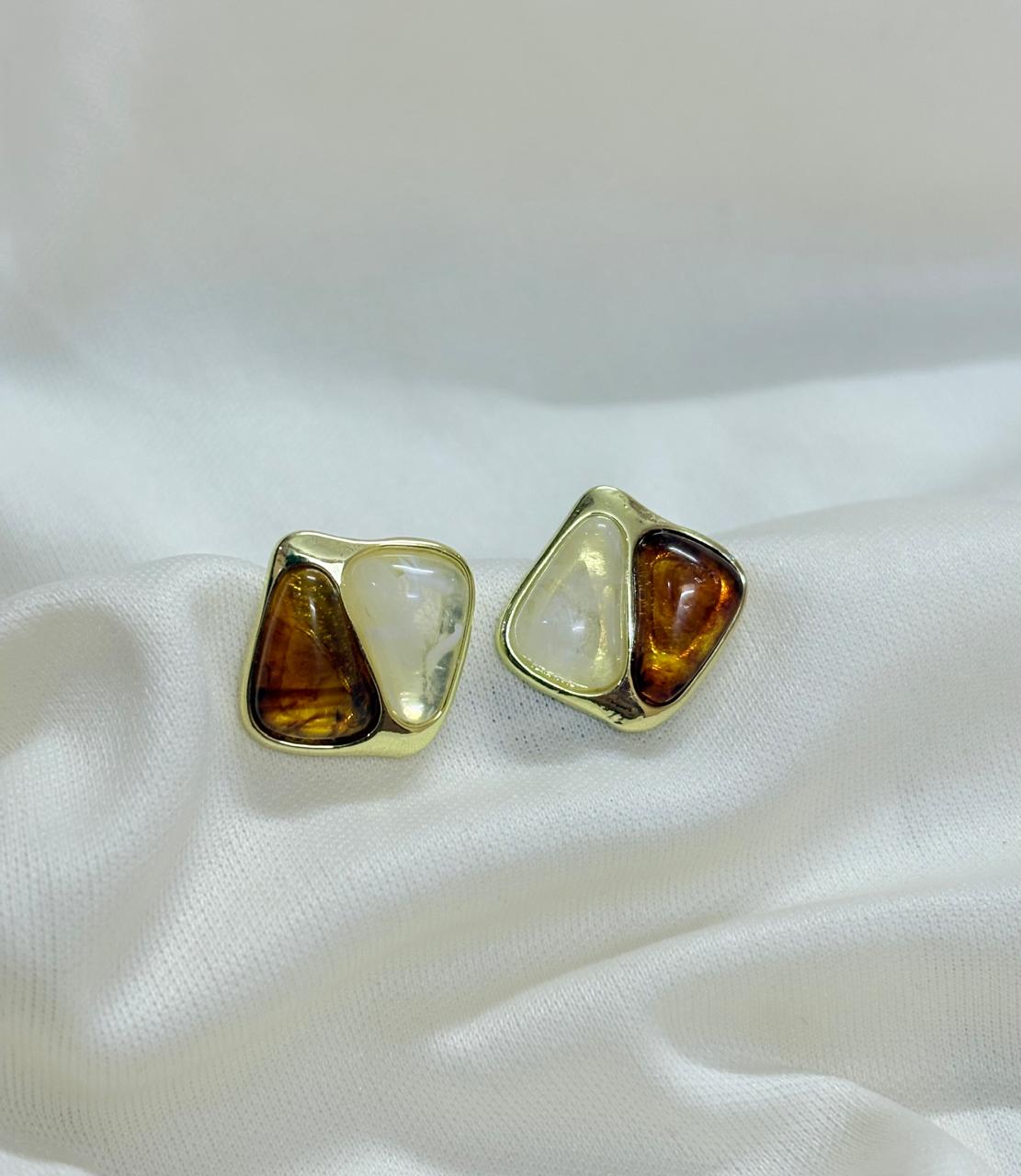 Classic Resin Square Studs - Bloom